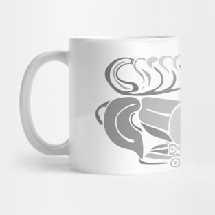 Deer in a flying gallop - timeless abstraction Mug